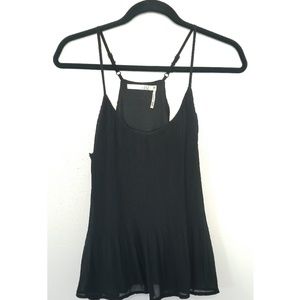 black textured blouse